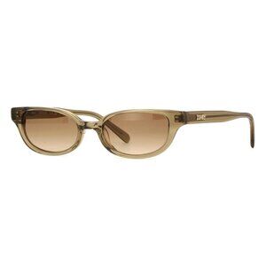 New DMY STUDIOS Romi Brown Cat Eye DMYSUN11TO Olive Transparent Sunglasses Women